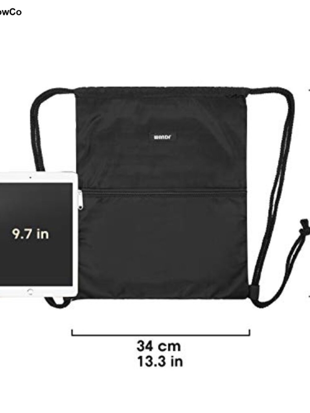 WANDF Drawstring Backpack Lightweight Foldable Gym Sackpack Polyester - Picture 2 of 5